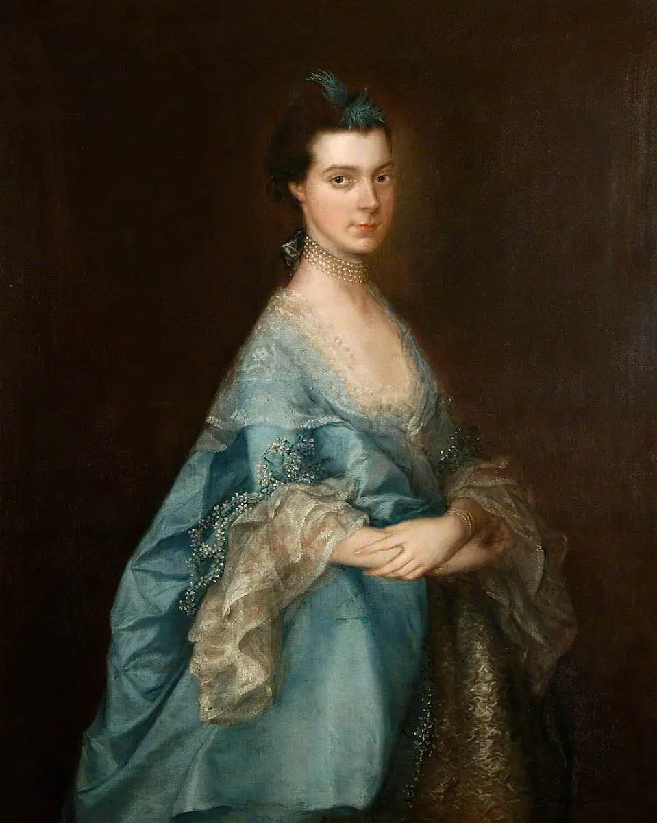 Portrait d’une femme en bleu (anciennement connue sous le nom de « Miss Edgar ») - Thomas Gainsborough - Alpha