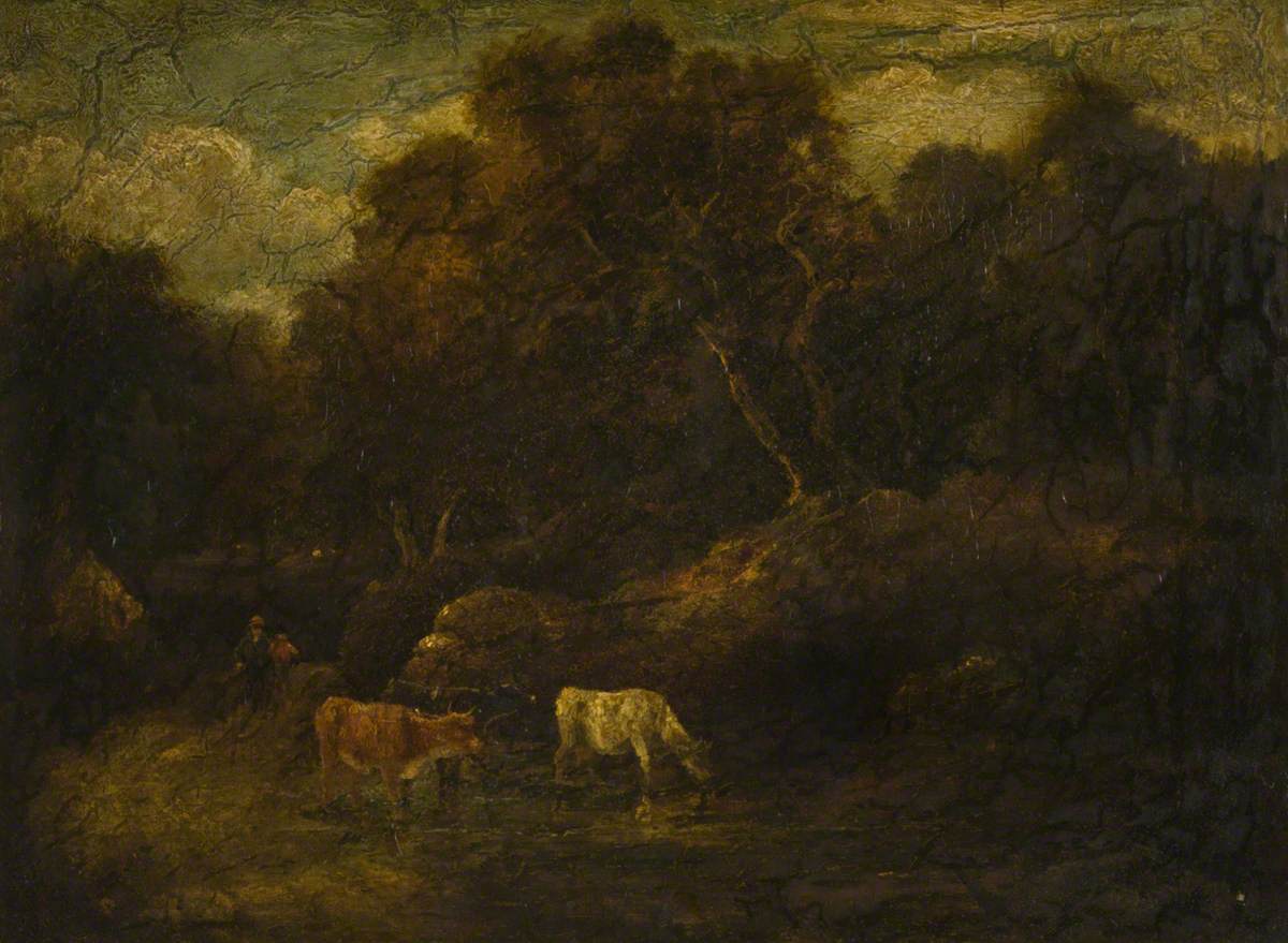 Un paysage boisé - Thomas Gainsborough