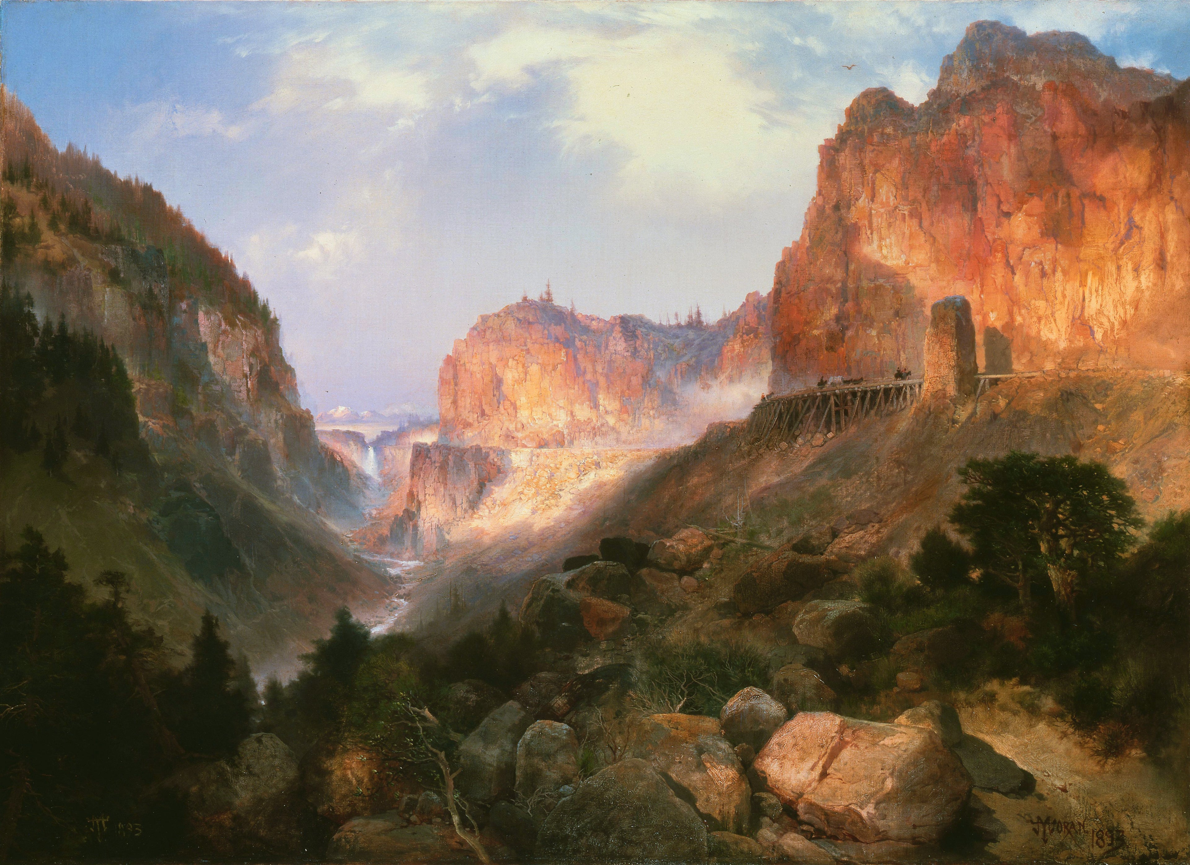 Golden Gate, parc national de Yellowstone - Thomas Moran