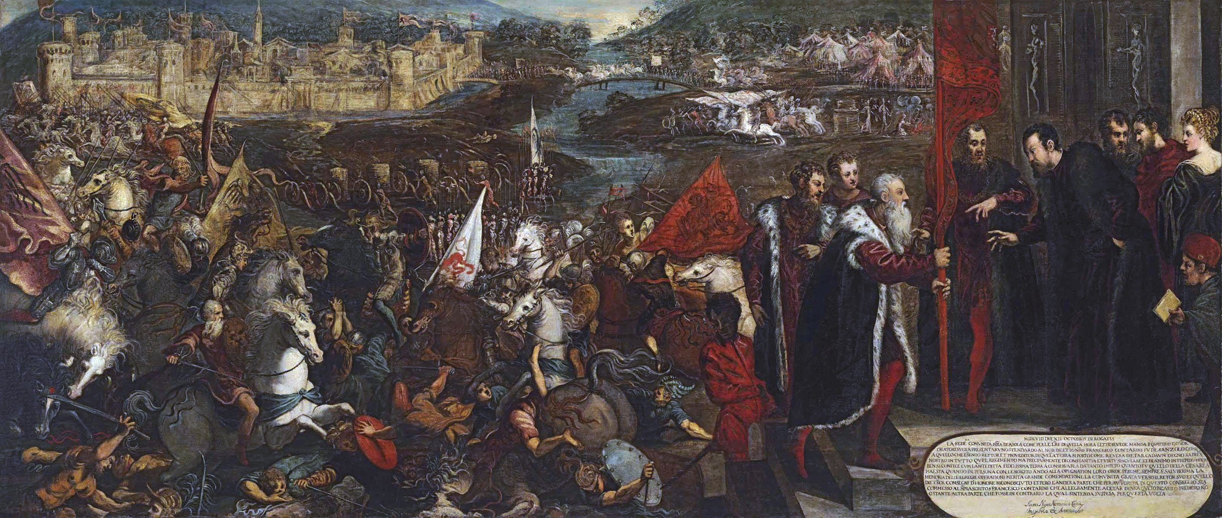 Le Siège d'Asola - Jacopo Tintoretto