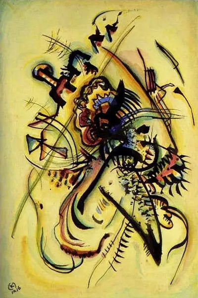 Reproduction du tableau « À une voix - Vassily Kandinsky » par Alpha Reproduction en peinture à l’huile