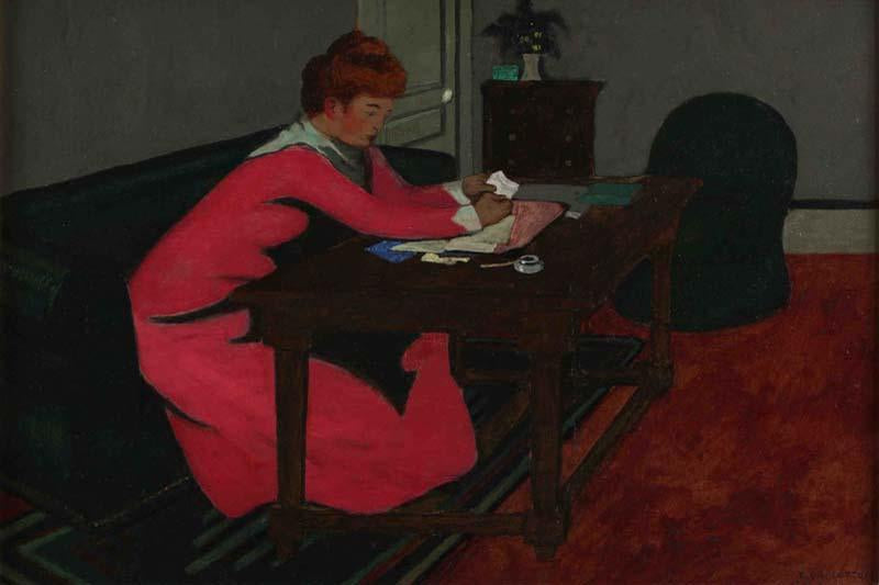 Misia à son bureau - Félix Vallotton
