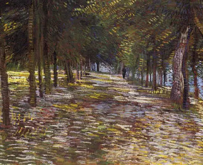 Reproduction du tableau « Avenue de Parc Voyer d'Argenson à Asnières - Vincent van Gogh » par Alpha Reproduction en peinture à l’huile