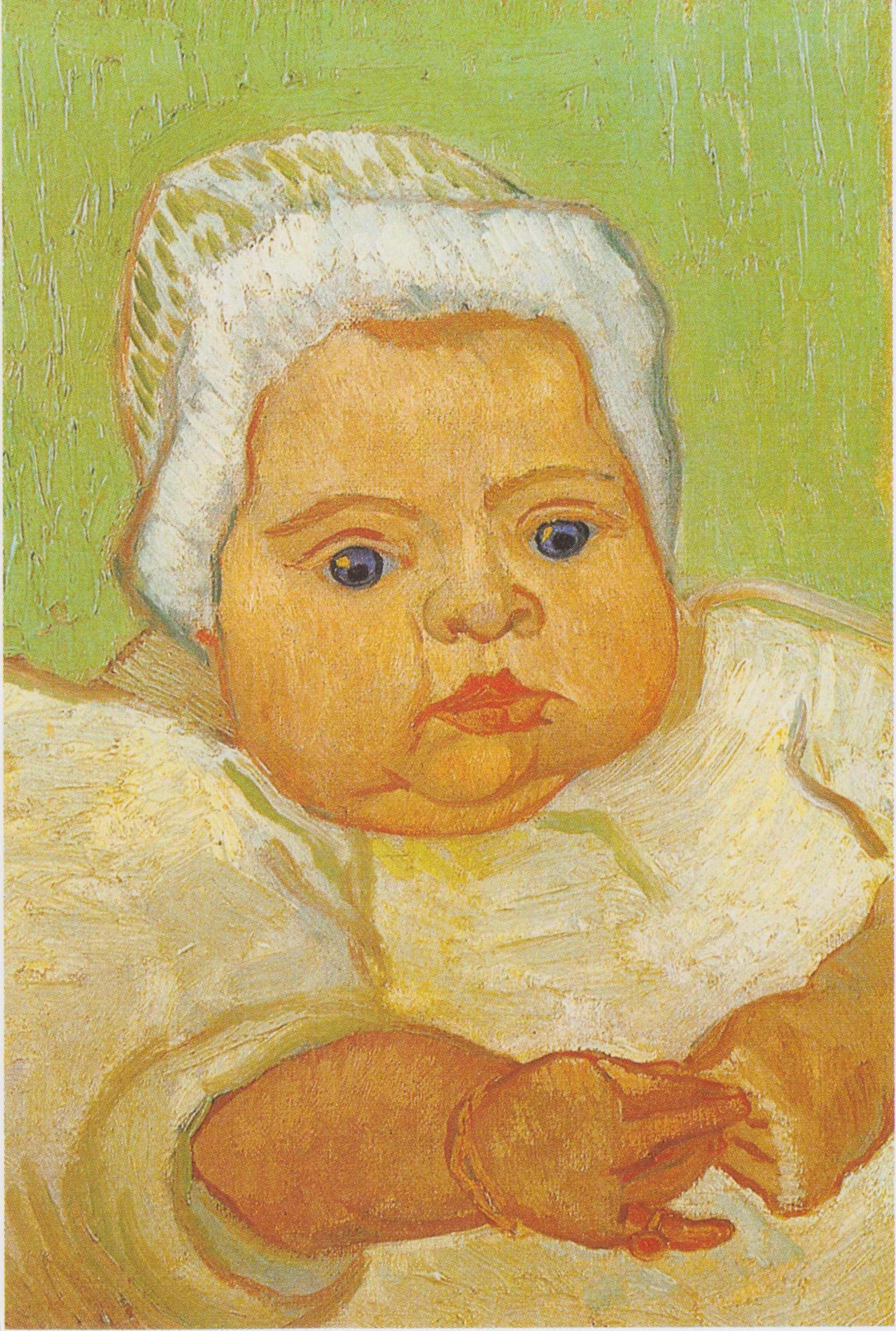 Reproduction du tableau « Le Bébé Marcelle Roulin - Vincent van Gogh » par Alpha Reproduction en peinture à l’huile