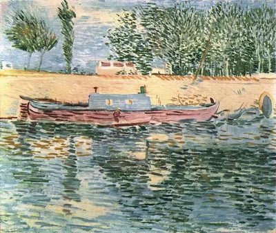 Reproduction du tableau « Les quais de Seine avec bateaux, Les - Vincent van Gogh » par Alpha Reproduction en peinture à l’huile