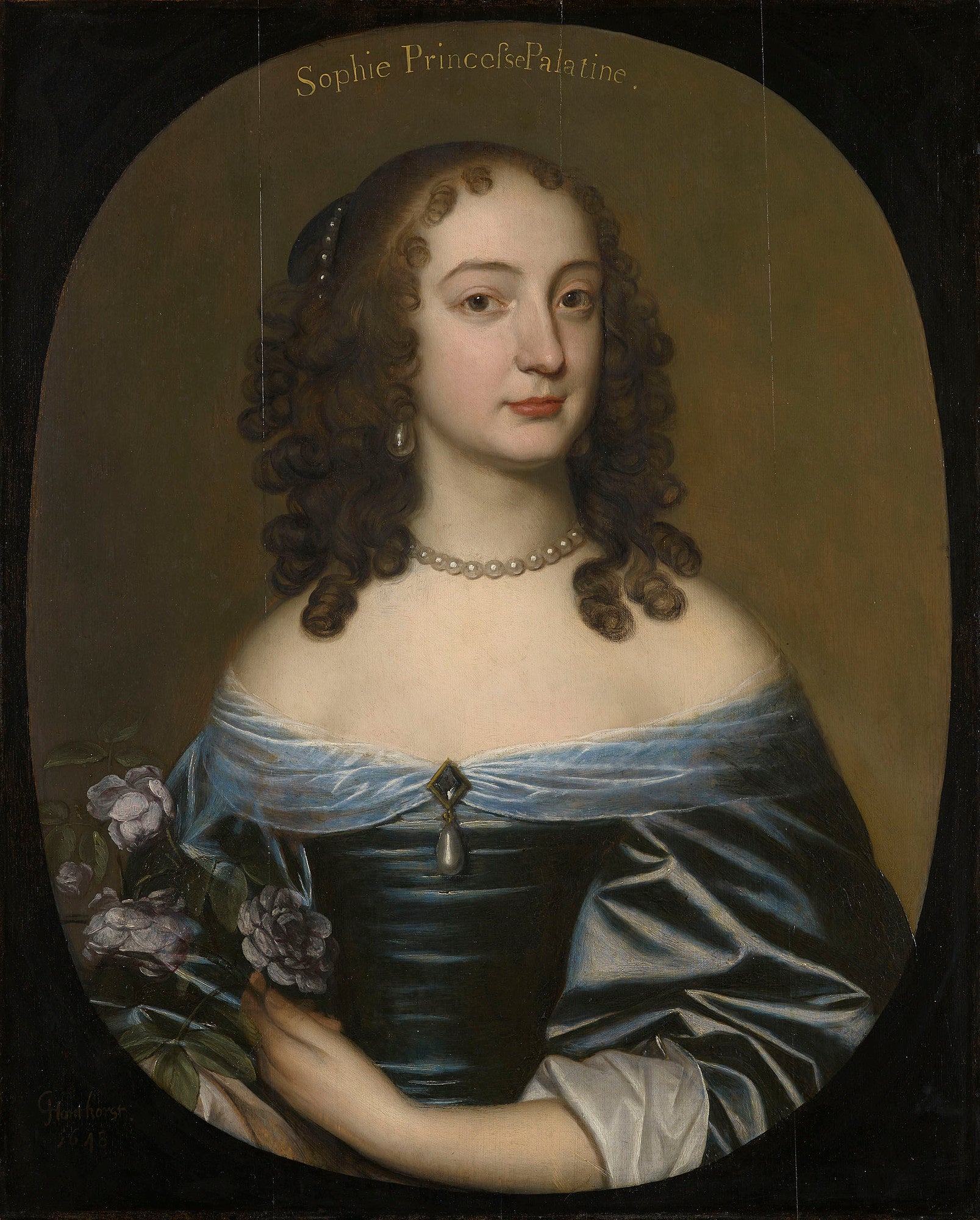 Princesse Sophie, future duchesse de Brunswick-Lunebourg, électrice de Hanovre (1630-1714) - Gerrit van Honthorst