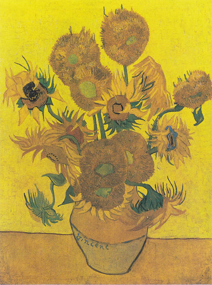 🌻 해바라기 열다섯 송이가 담긴 꽃병 – 빈센트 반 고흐 (1888)