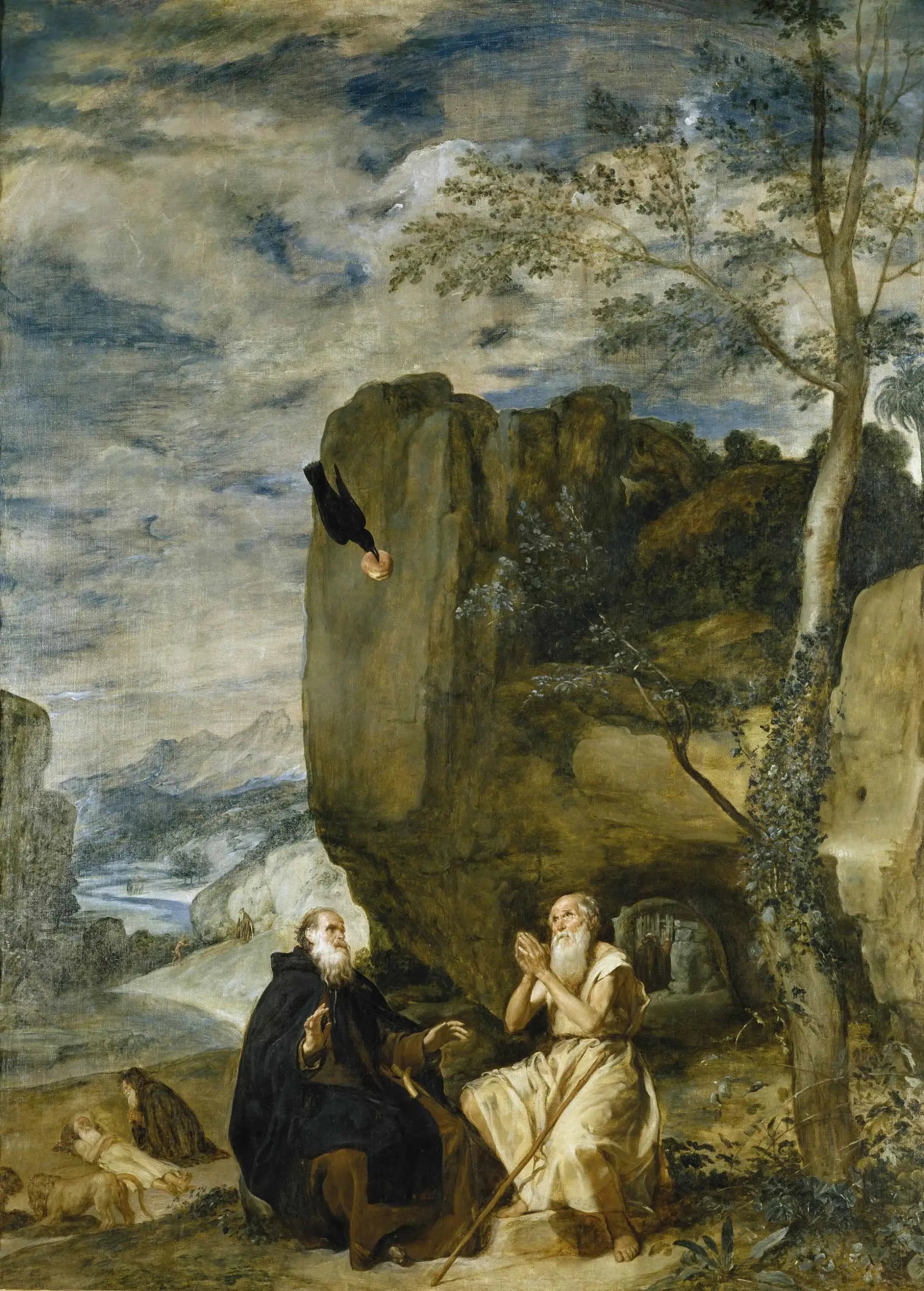 Saint Antoine Abbé et saint Paul premier ermite - Diego Velázquez - Alpha Reproduction
