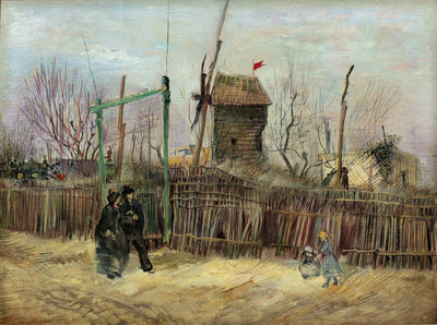 Reproduction du tableau « Scène de rue à Montmartre - Vincent van Gogh » par Alpha Reproduction en peinture à l’huile