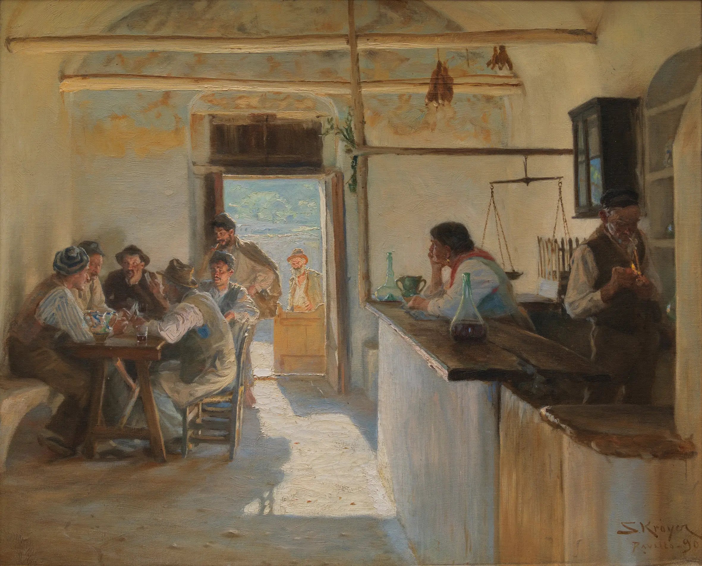 Osteria à Ravello. - Peder Severin Krøyer - Alpha Reproduction
