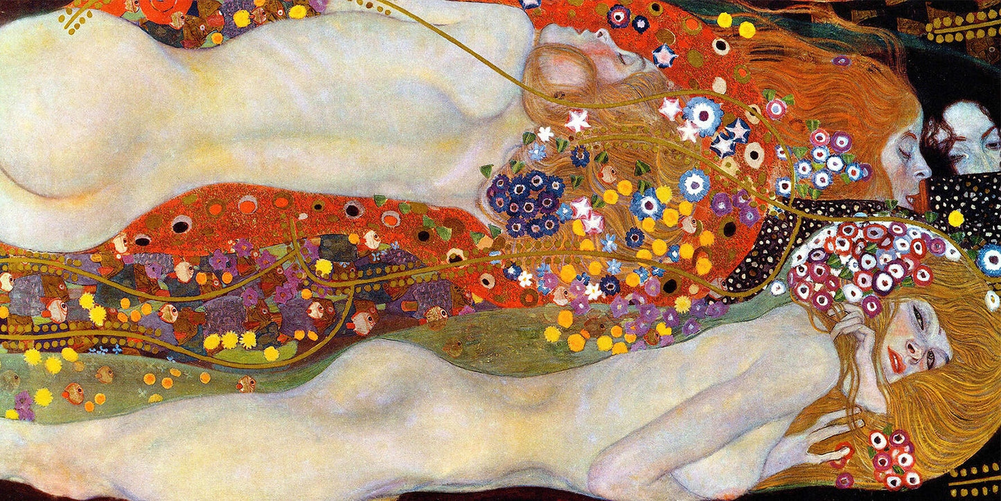 🐍✨ 물뱀 – 구스타프 클림트 (1904년경–1907년경)