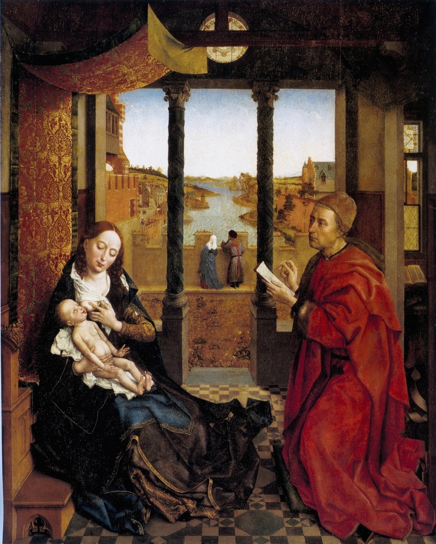 Saint Luc dessinant la Vierge - Rogier van der Weyden