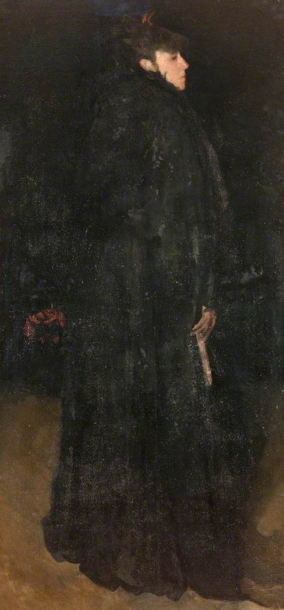 Reproduction du tableau « Harmonie en noir : Miss Ethel Philip - James Abbott McNeill Whistler » par Alpha Reproduction en peinture à l’huile