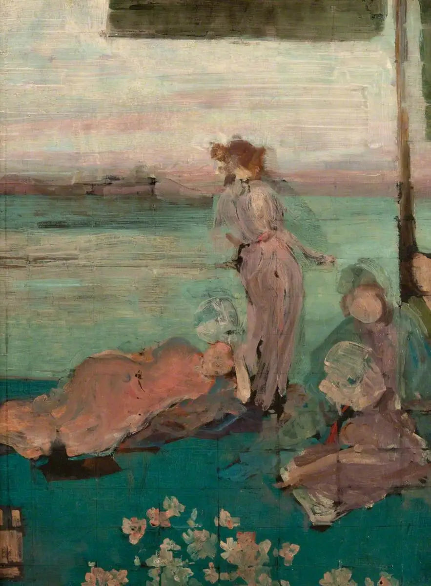 Reproduction du tableau « Esquisse pour « Le Balcon » - James Abbott McNeill Whistler » par Alpha Reproduction en peinture à l’huile