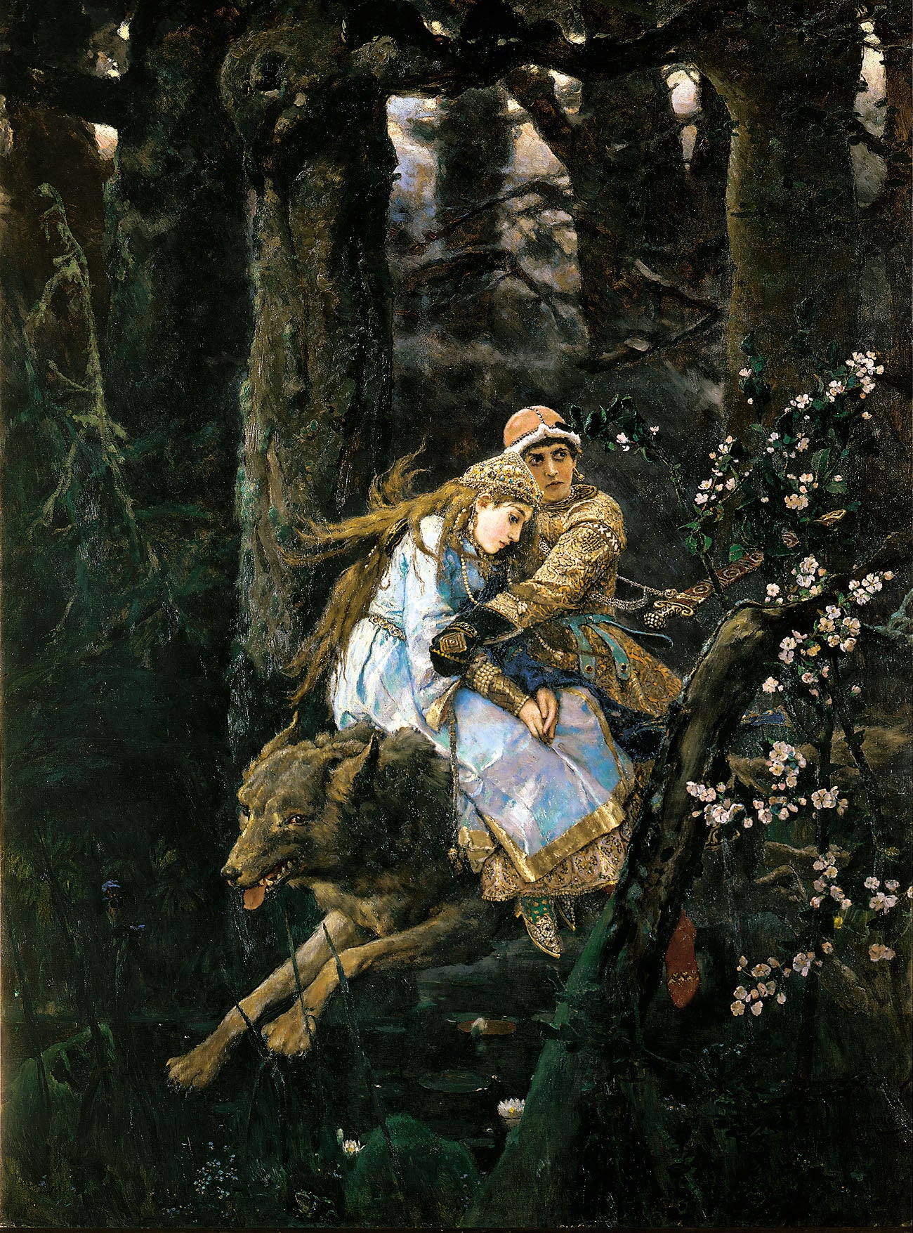 Ivan Tsarévitch chevauchant le loup gris - Viktor Vasnetsov