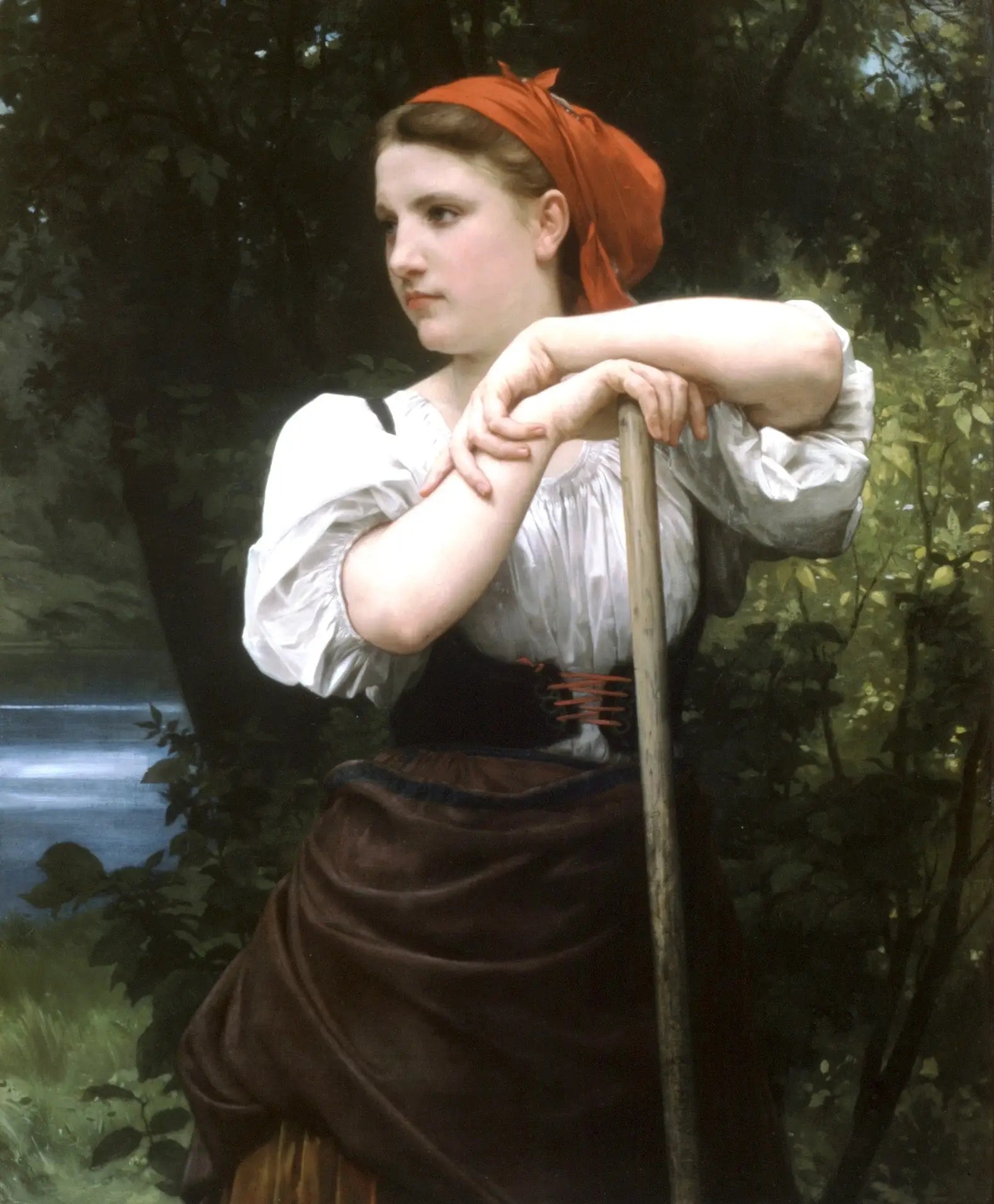 Reproduction du tableau « Faneuse - Bouguereau » par Alpha Reproduction en peinture à l’huile