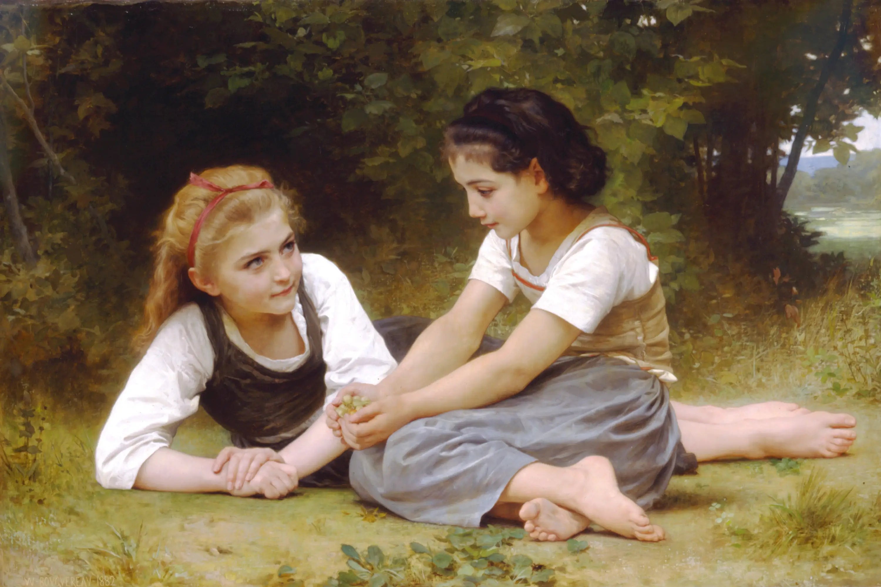 Les Noisettes - Bouguereau - Alpha Reproduction