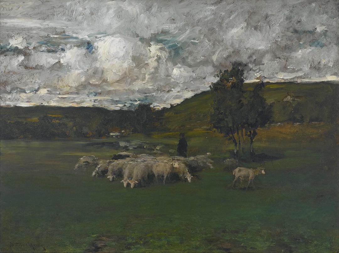 Vue près du bureau de vote - William Merritt Chase