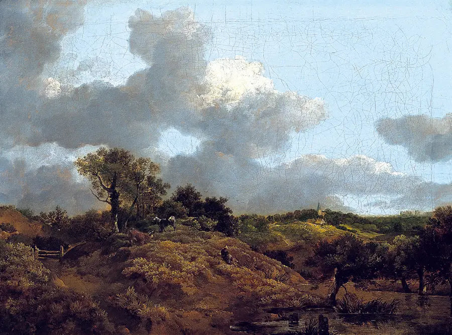 Paysage boisé avec un berger assis - Thomas Gainsborough - Alpha Reproduction