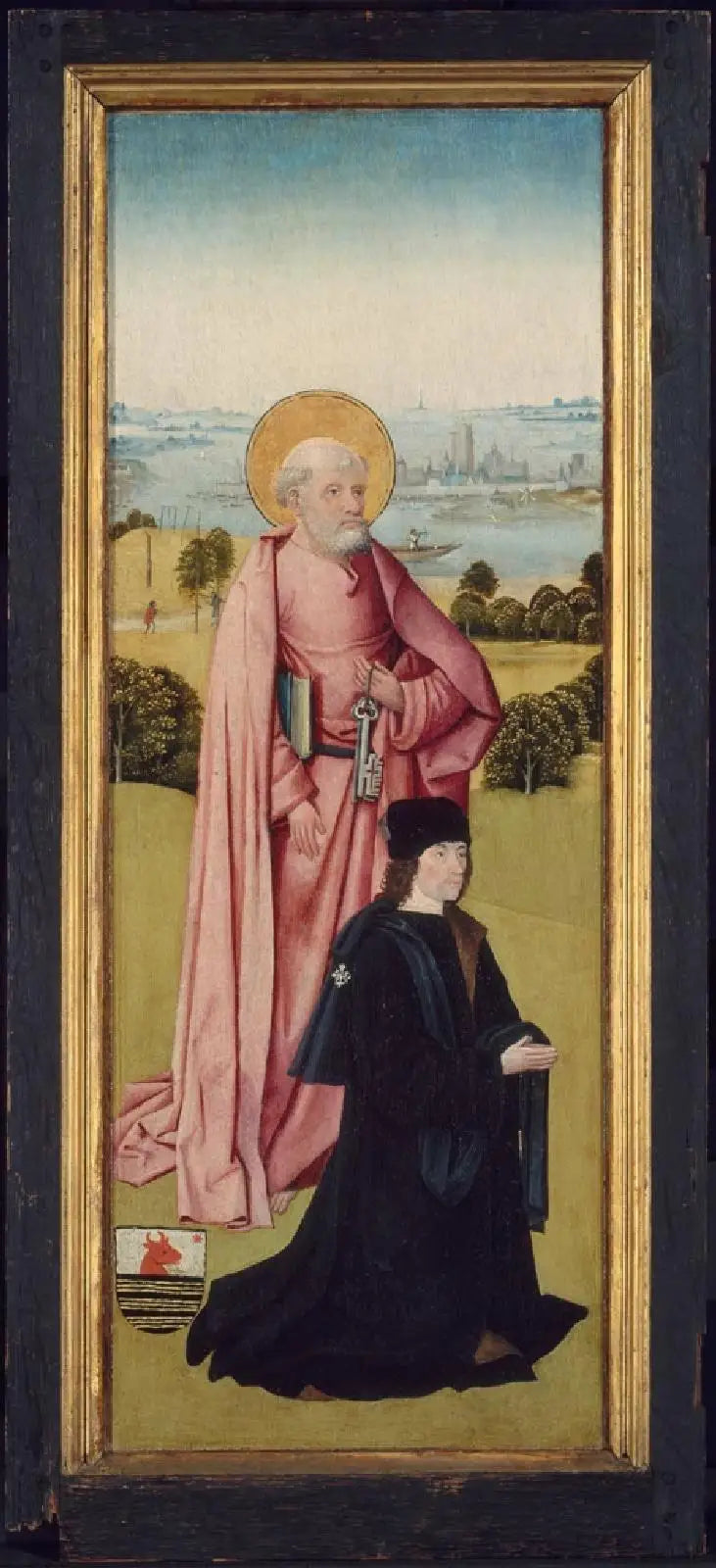 Franco van Langhel et ses Fils avec Saint Jean-Baptiste (face extérieure) ; Pieter van Os avec Saint Pierre (face