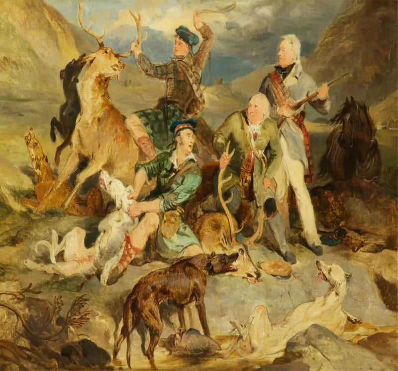 사슴 정복: 아쏘드 공작과 산림 감시원들 - 에드윈 헨리 랜드시어

Source:
À la conquête du cerf : Le duc d'Atholl avec les forestiers - Edwin Henry Landseer