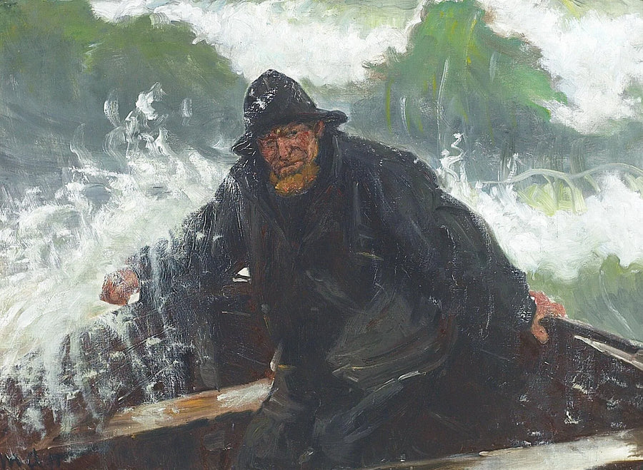 À travers les vagues. - Michael Peter Ancher