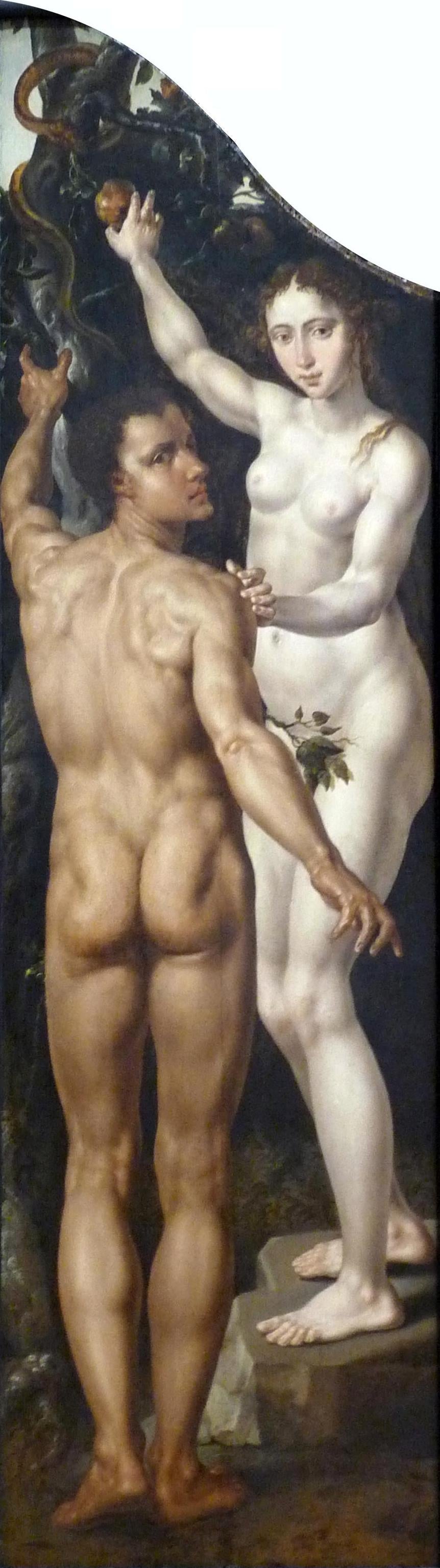 Adam et Ève - Maarten van Heemskerck image 1 tableau peint à l’huile sur toile