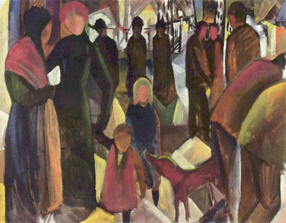 Adieu - August Macke image 1 copie peinte à la main à l’huile