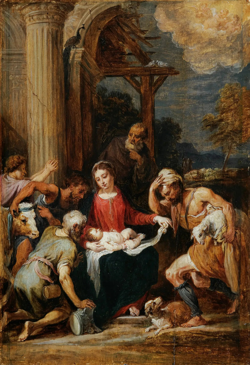목자들의 숭배, 안드레아 스티아보네 원작 - 다윗 테니에르 주니어

Source:
Adoration des bergers, d'après Andrea Schiavone - David Teniers le Jeune