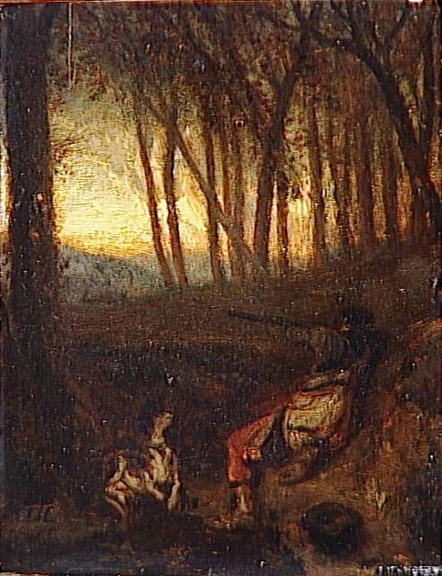 L'affût - Alexandre-Gabriel Decamps