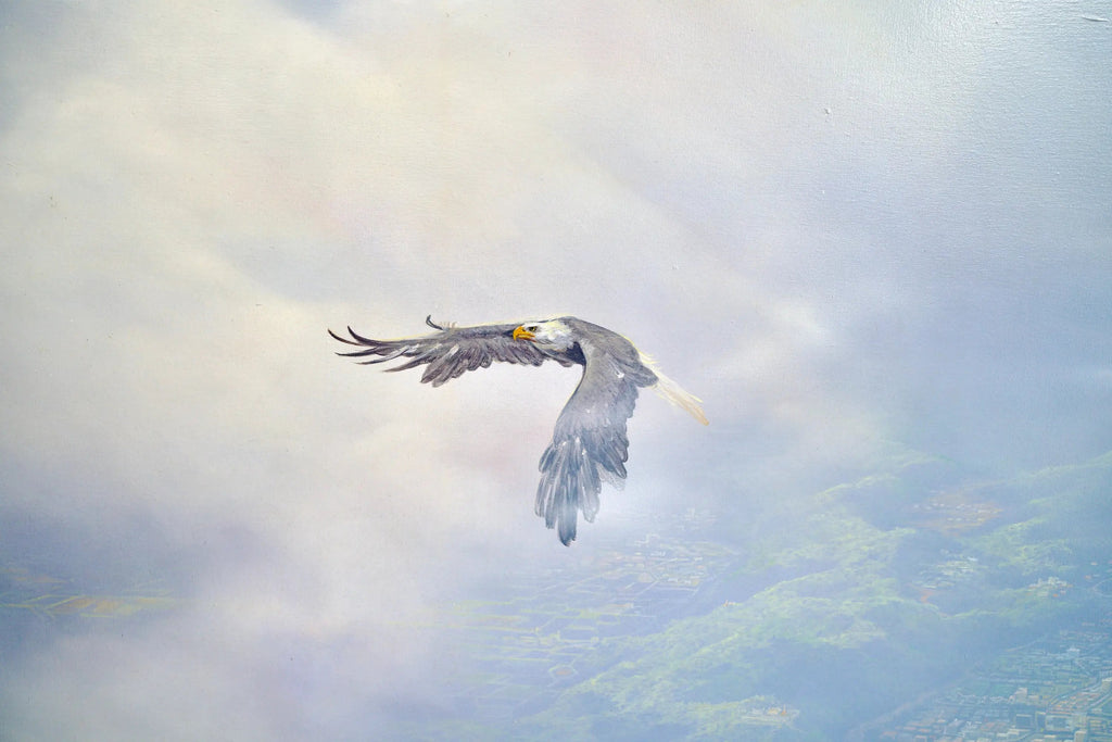 Aigles en Vol | 200 x 170 cm image 5 reproduction réalisée par Alpha Reproduction