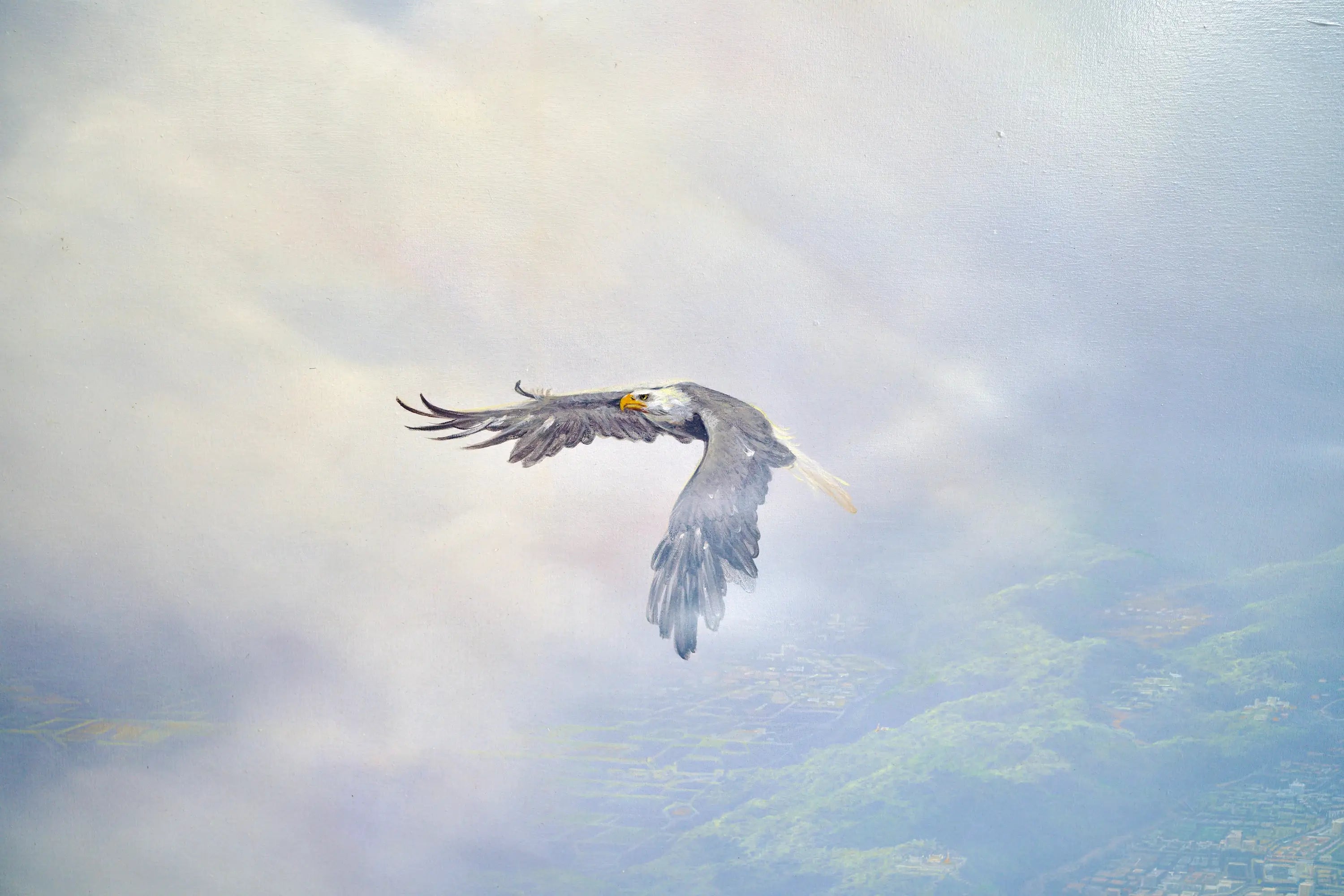 Aigles en Vol | 200 x 170 cm image 5 reproduction réalisée par Alpha Reproduction