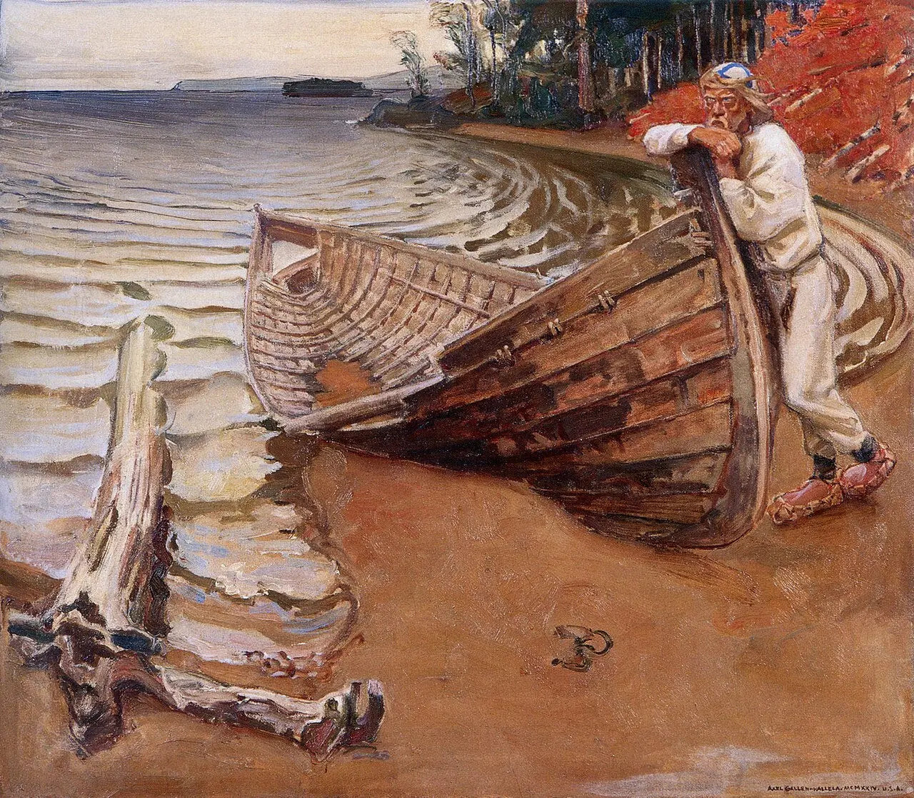 La Barque plaintive, peinture d’Akseli Gallen-Kallela