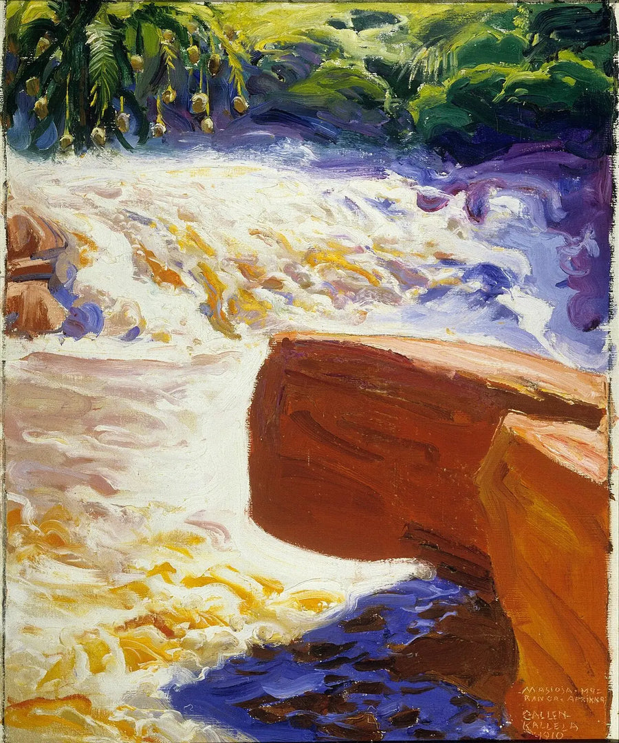 Rapides de la rivière Masioya, peinture d’Akseli Gallen-Kallela