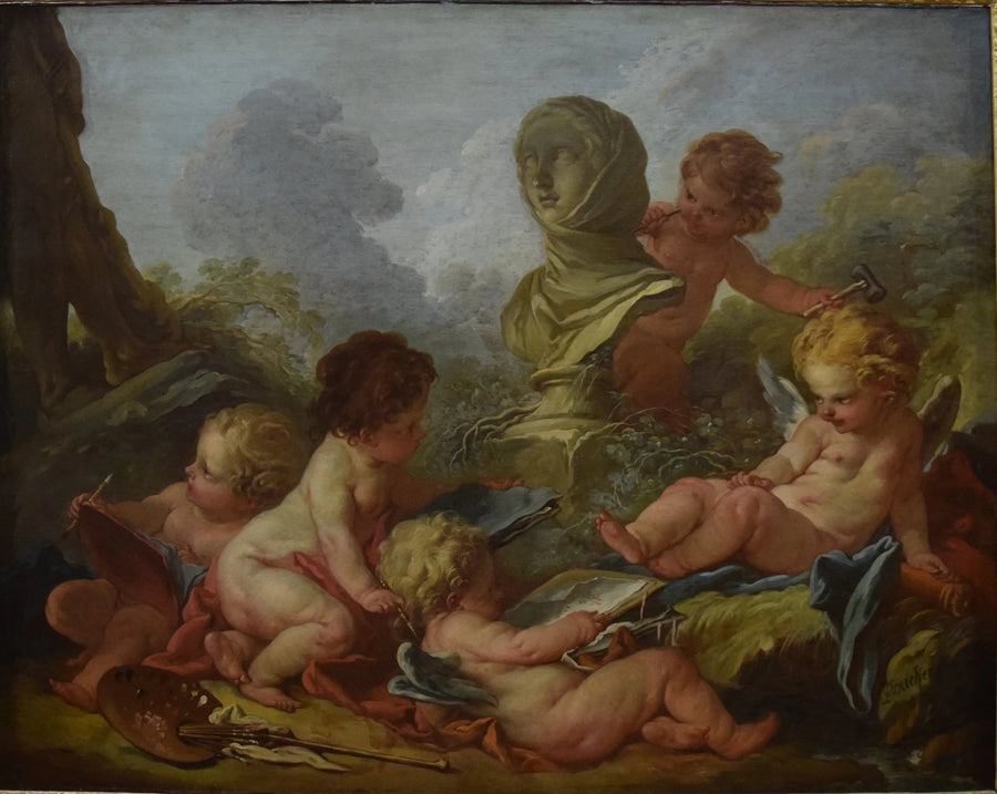 회화와 조각의 우화 - 프랑수아 부셰

Source:
Allégorie de la peinture et de la sculpture - François Boucher
