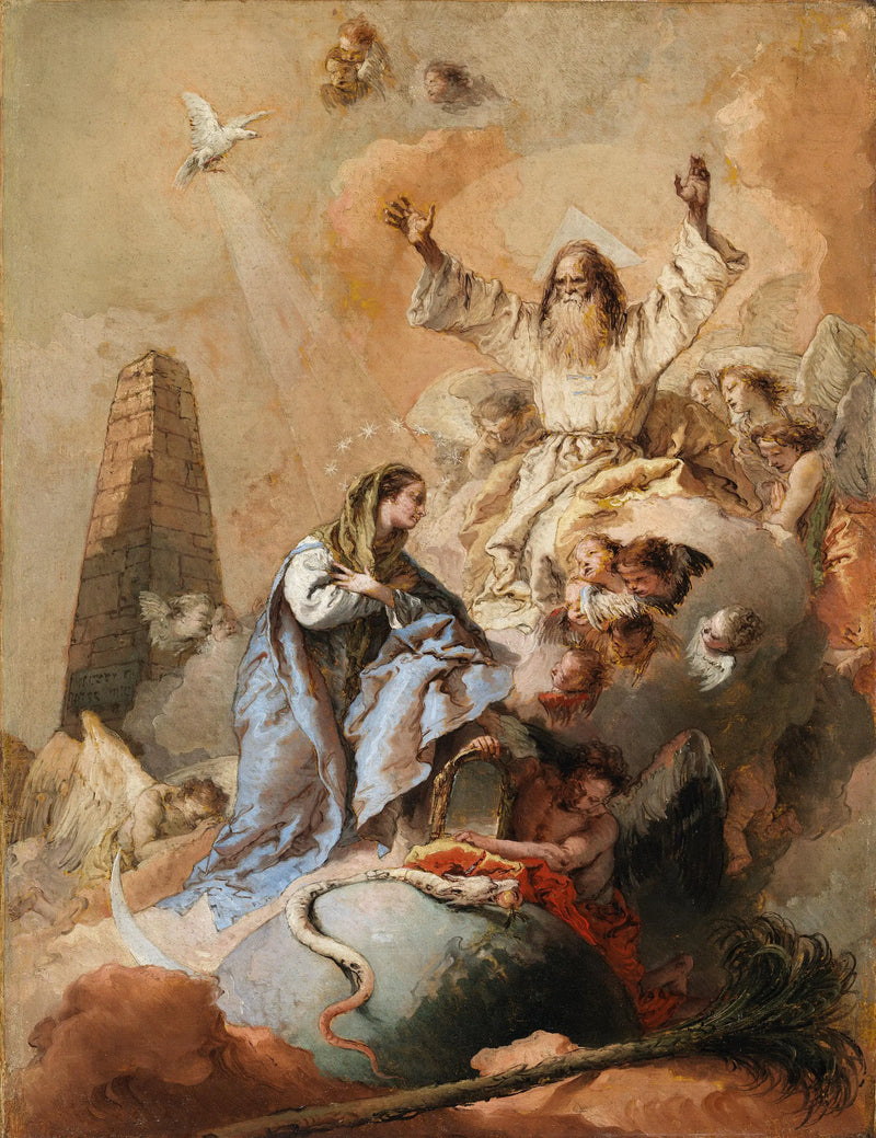 순결한 잉태의 비유 - 조반니 바티스타 티에폴로

Source:
Allégorie de l'Immaculée Conception - Giovanni Battista Tiepolo