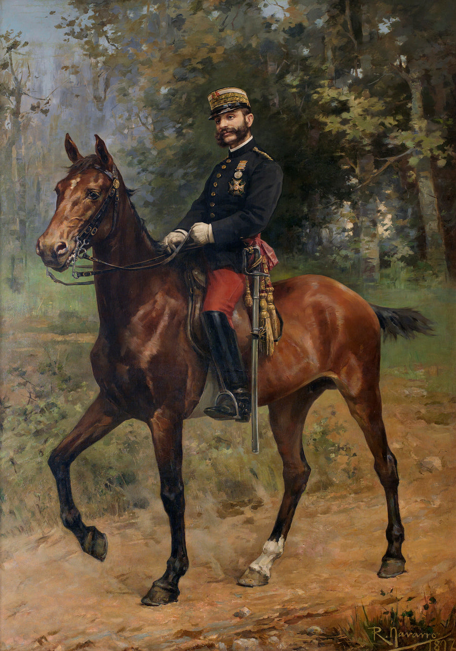 Alphonse XII à cheval - Román Navarro
