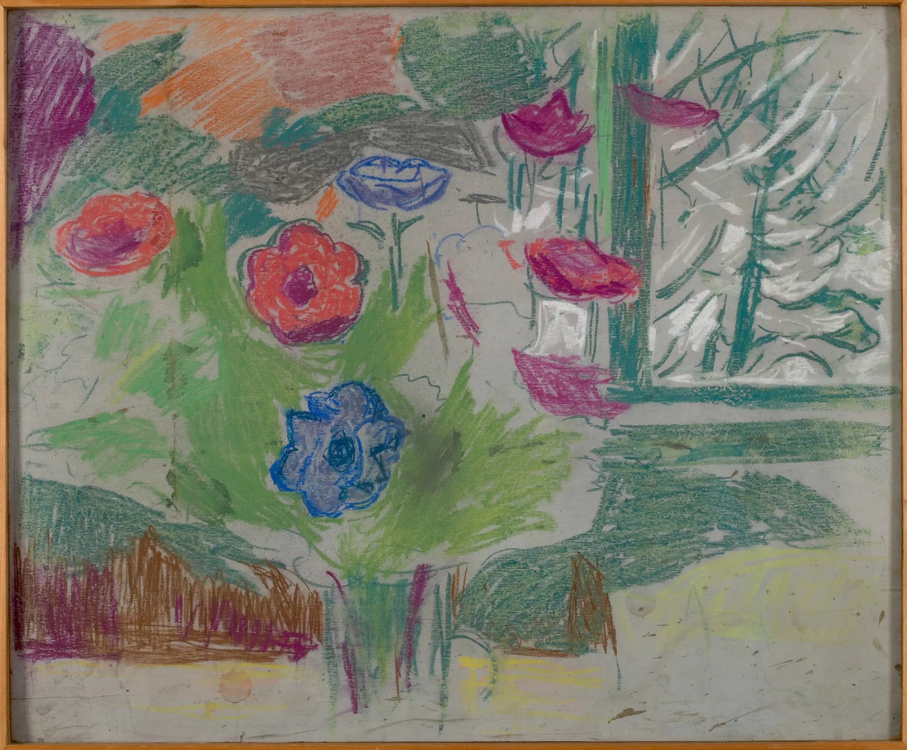 Reproduction du tableau « Anémones - Edvard Munch » par Alpha Reproduction en peinture à l’huile