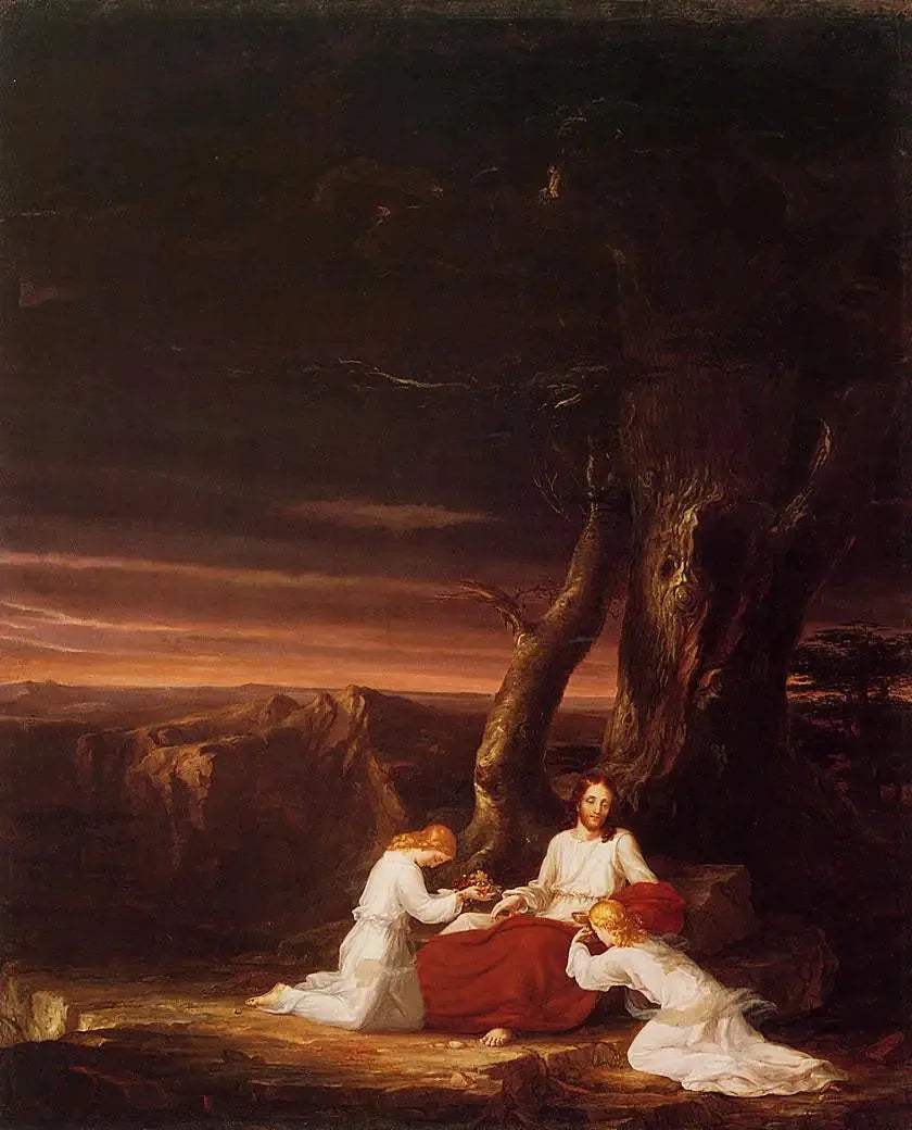 그리스도를 위해 헌신하는 천사들 자연 속에서 - 토마스 콜

Source:
Anges se dévouant au Christ dans la nature - Thomas Cole