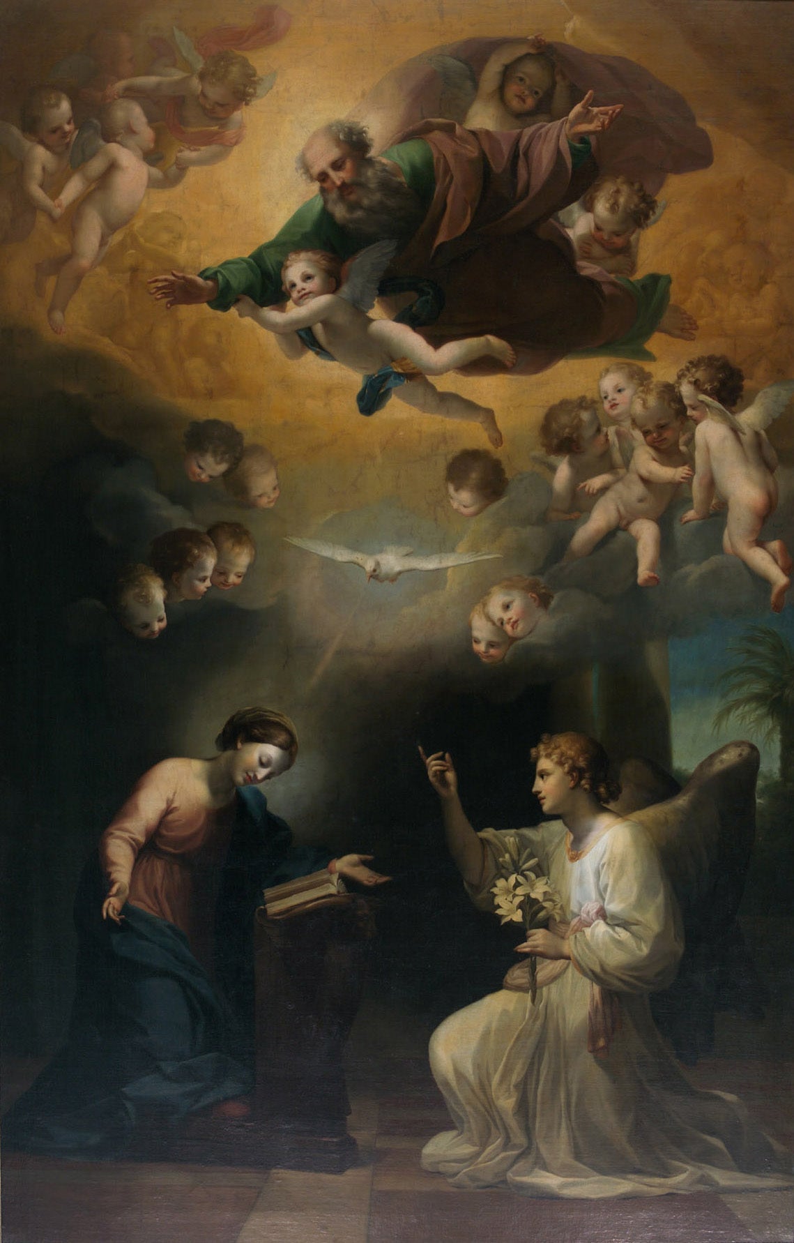 Annonciation à Marie - Anton Raphael Mengs image 1 tableau peint à l’huile sur toile