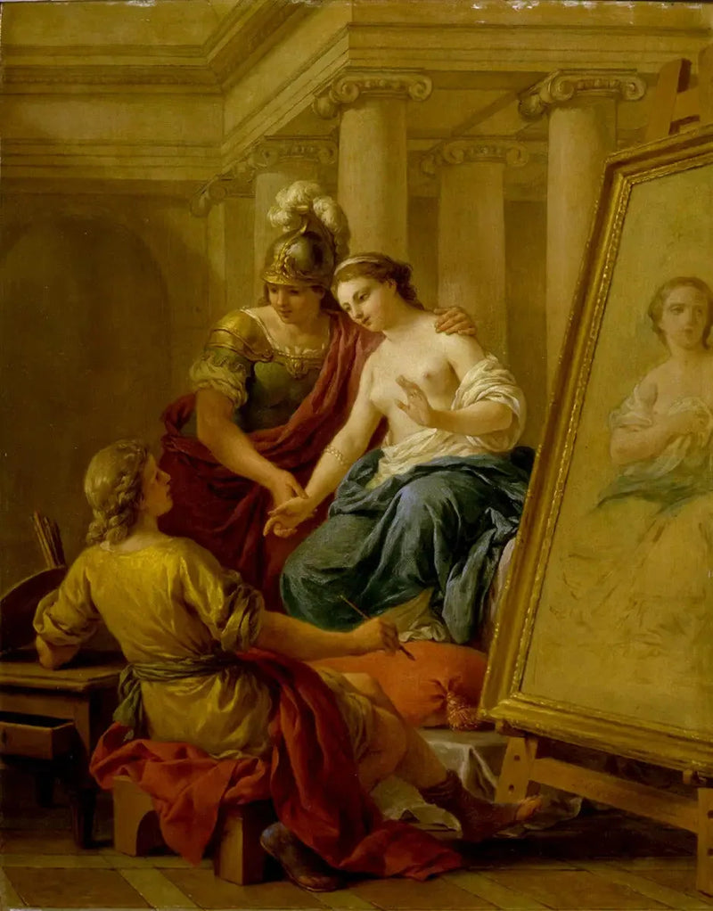 캄파스페에게 사랑에 빠진 아폴로 - 루이 장 프랑수아 라그레네

Source:
Apelle tombant amoureux de Campaspe - Louis Jean François Lagrenée