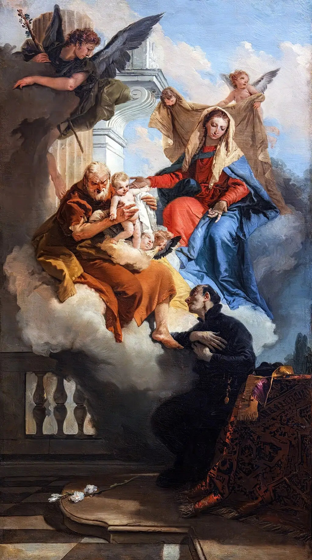 Apparition de la Sainte Famille à Gaétan de Thiene - Giovanni Battista Tiepolo - Alpha Reproduction