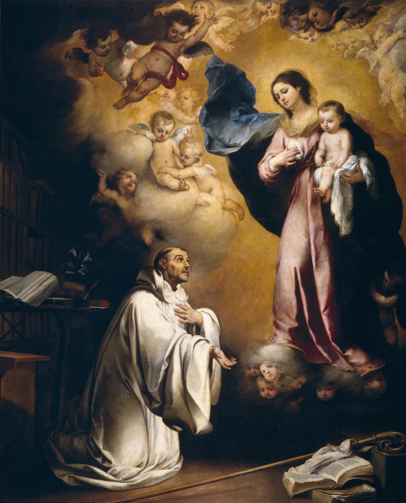성 베르나르에서의 성모 마리아의 출현 - 바르톨로메 에스테반 무리요

Source:
Apparition de la Vierge Marie à Saint Bernard - Bartolomé Esteban Murillo