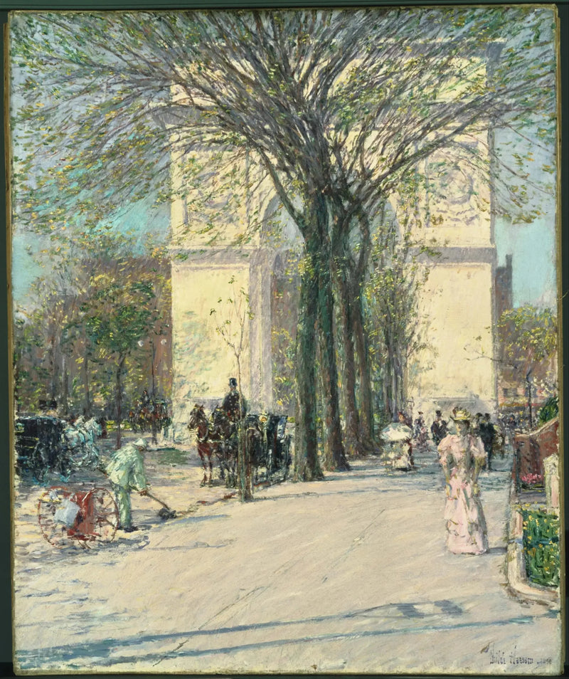 워싱턴 기념탑, 봄 - 차일드 해섬

Source:
Arche de Washington, printemps - Childe Hassam