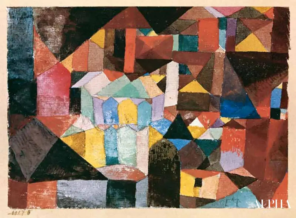 Architecture gaie - Paul Klee - Reproductions de tableaux et peintures haut de gamme