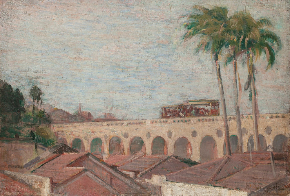 Arcos da Lapa - Eliseu Visconti image 1 copie peinte à la main à l’huile