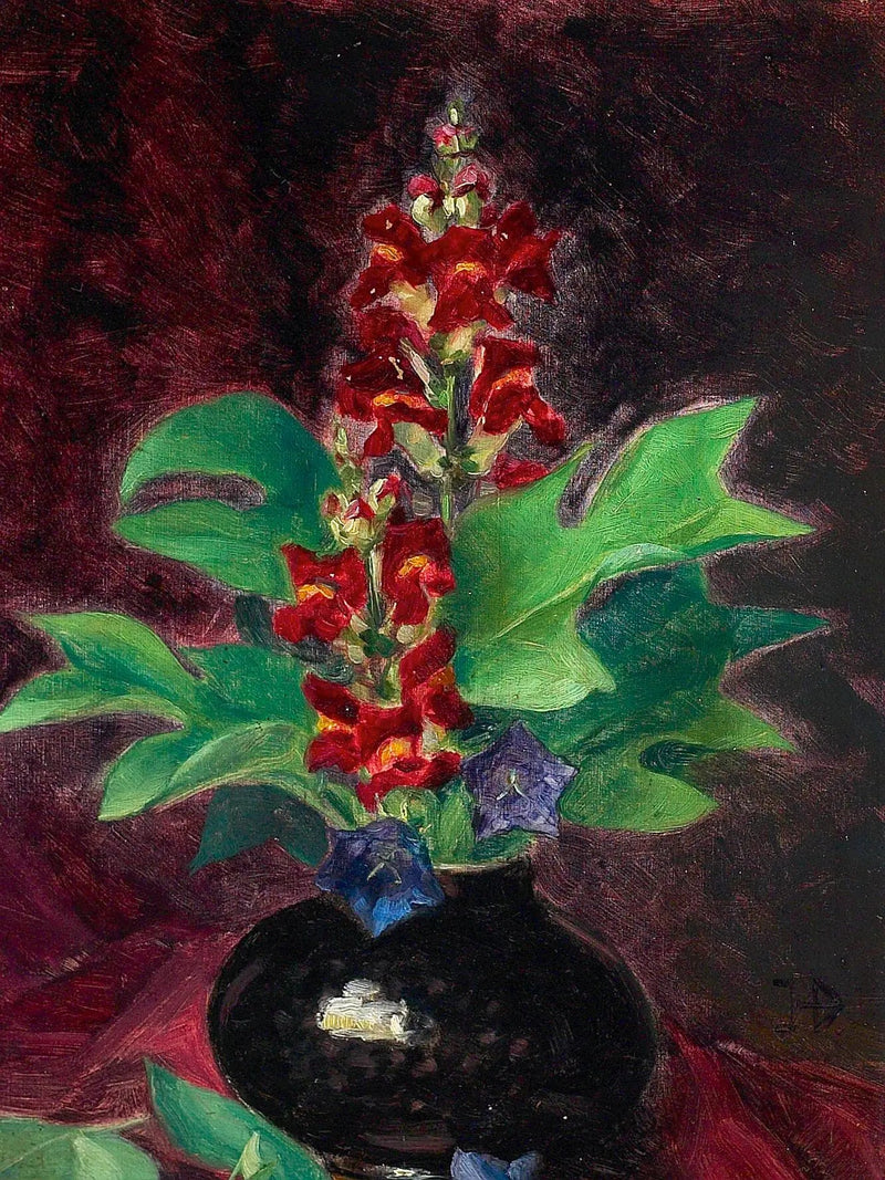 꽃이 장식된 배치. - H. A. Brendekilde

Source:
Arrangement avec des fleurs. - H. A. Brendekilde