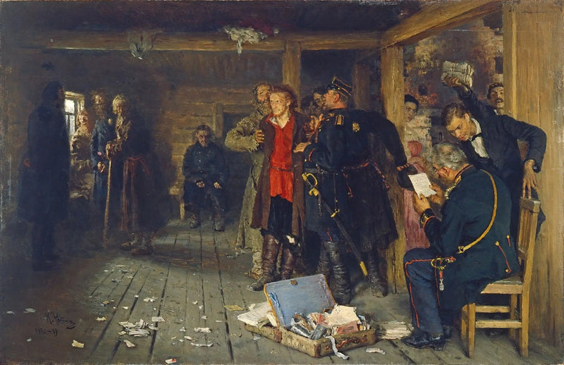 선전가 체포 - 일리야 레핀

Source:
Arrestation d'un propagandiste - Ilya Repin