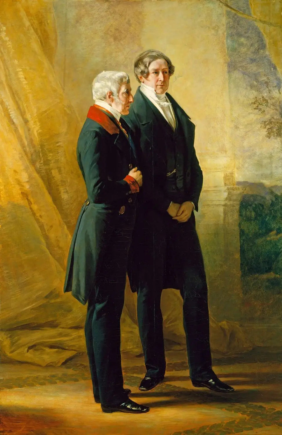 아서 웰링턴 공작, 로버트 필 경과 함께 - 프란츠 자버 윈터홀터

Source:
Arthur Wellesley, 1er duc de Wellington, avec Sir Robert Peel - Franz Xaver Winterhalter