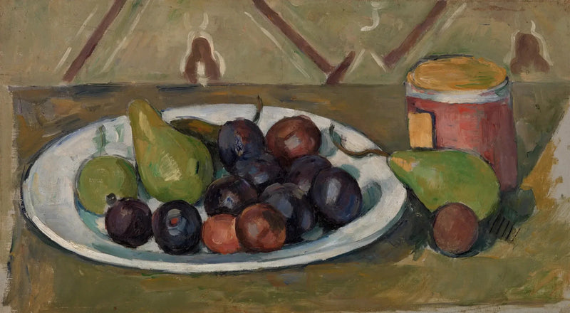 과일과 저장용기 접시 - Paul Cézanne